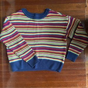 Wild Fable Striped Pullover Knit Sweater